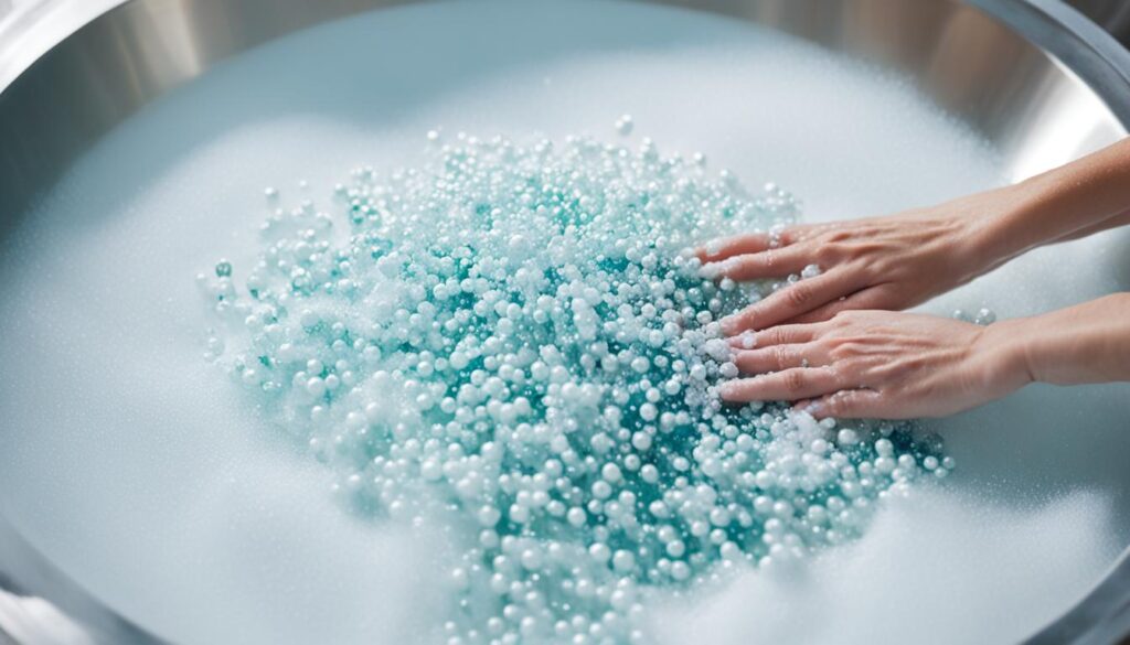 Delikatne czyszczenie brokatu z sukienki