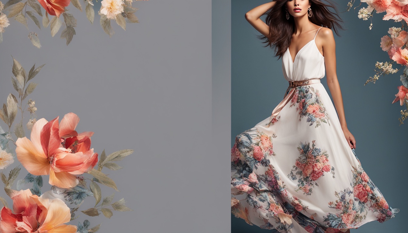 jakie buty do długiej sukienki w kwiaty