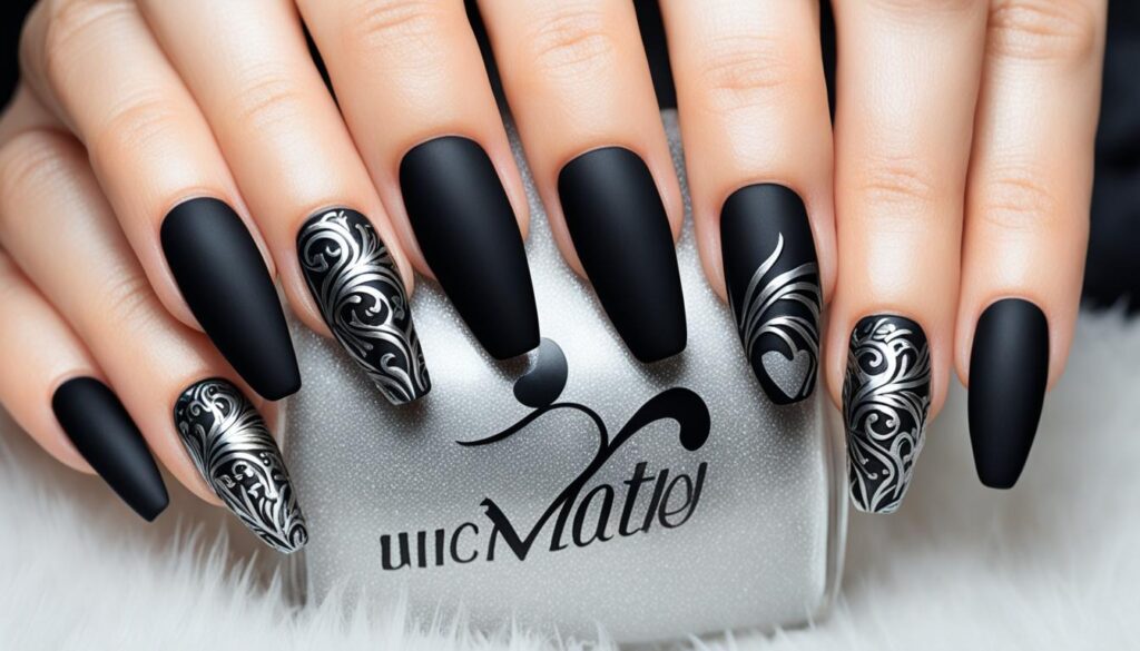 matowe wykończenie paznokci