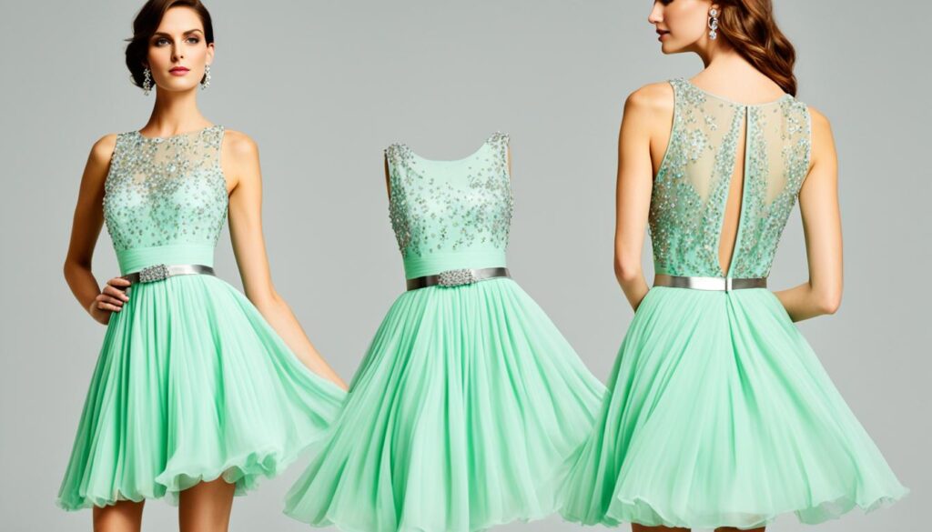 miętowa sukienka